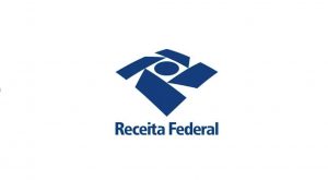 Logotipo da Receita Federal sobre fundo branco
